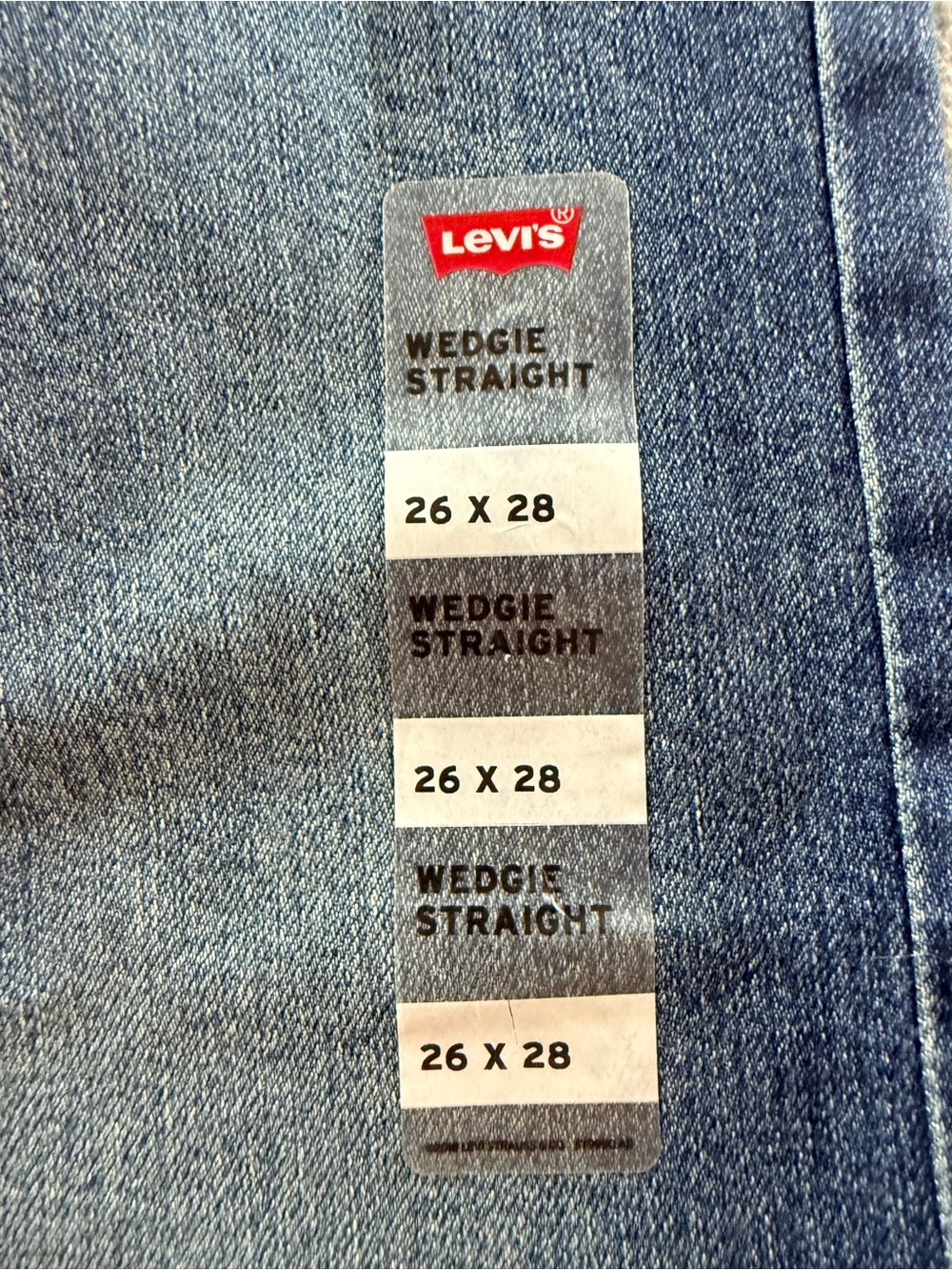 Levi's - Blue Denim Wedgie Straight Jeans - Picture 4 of 12